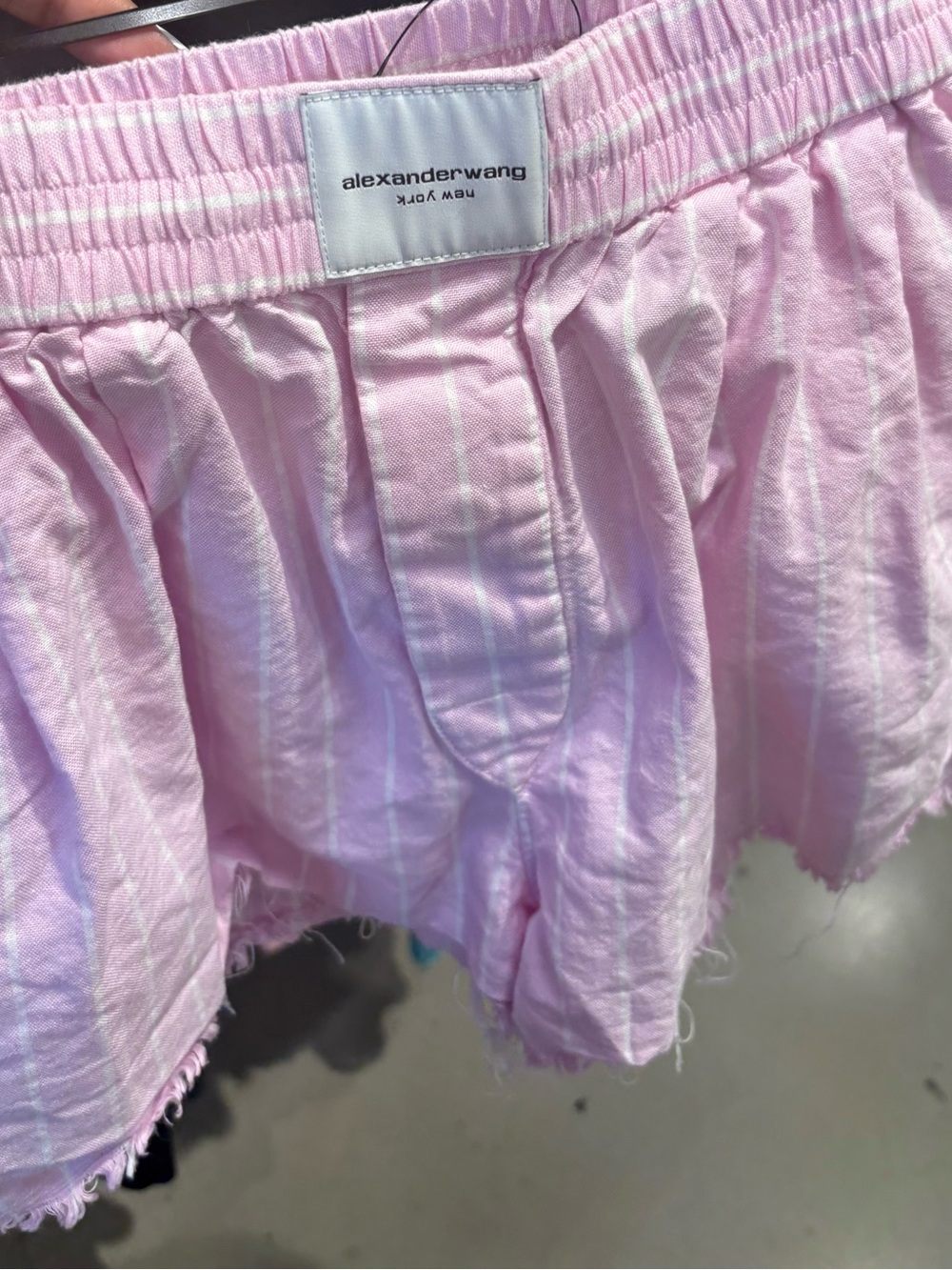 Alexander Wang Kids Light Pink Striped Shorts